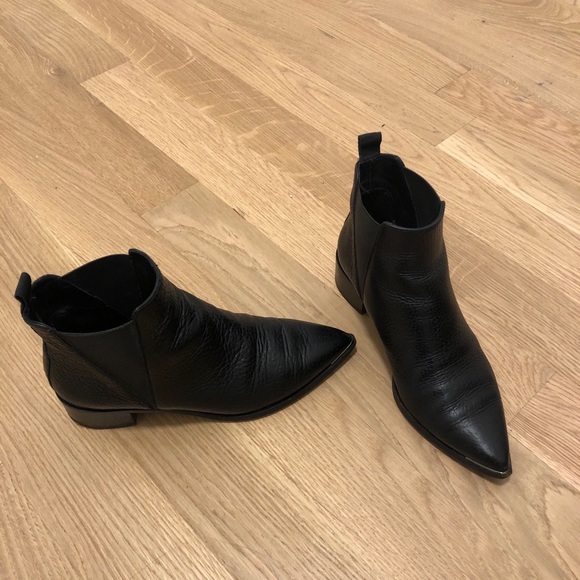 ACNE STUDIOS Jensen Leather Ankle Boots - Picture 1 of 4